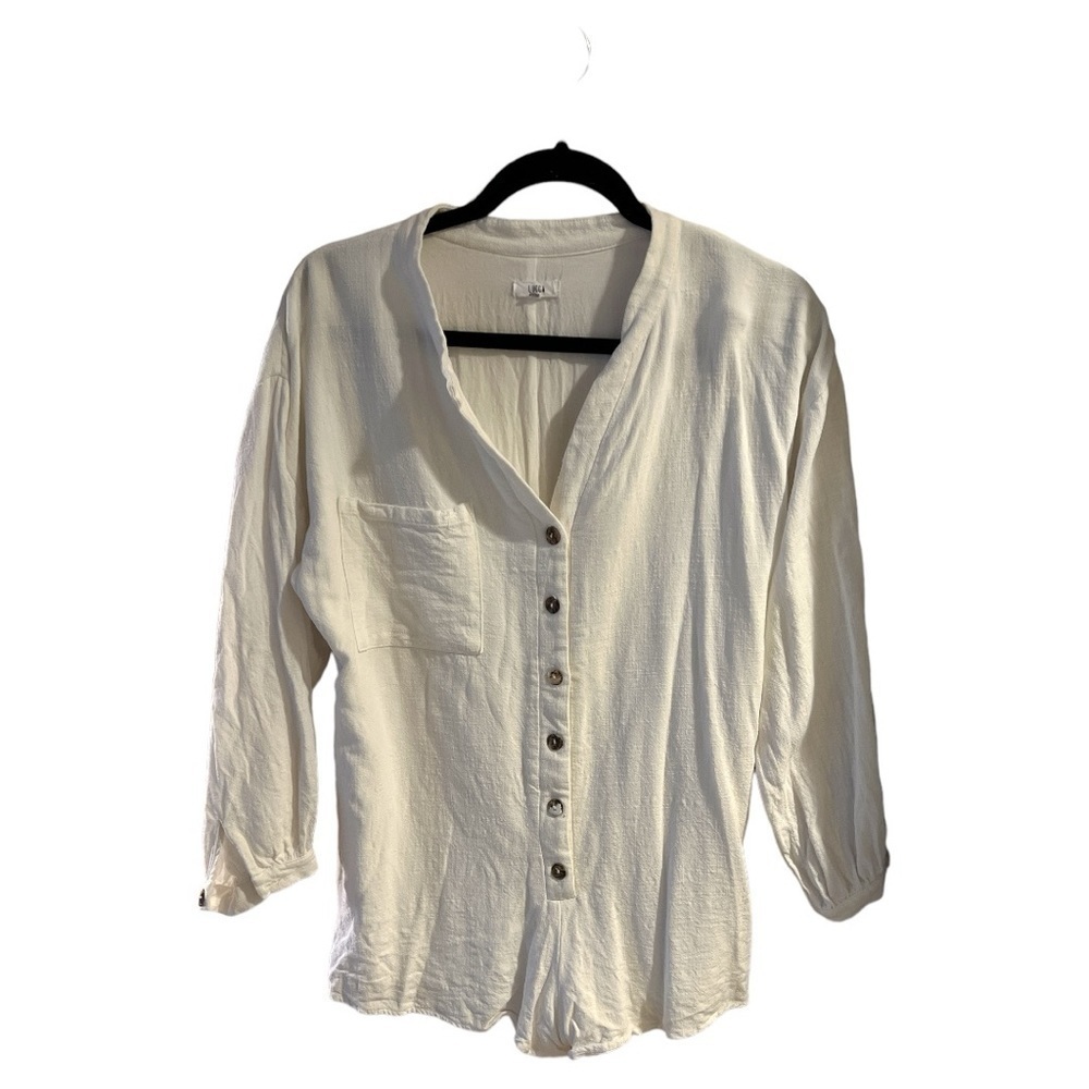 Uo Lannie Button-Front Romper - image 4